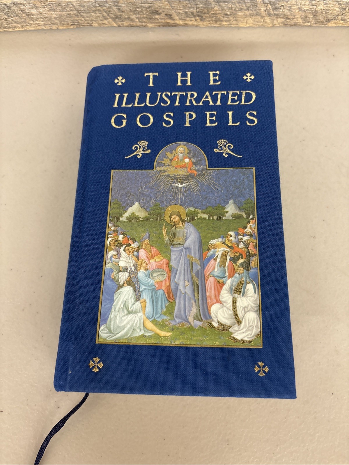 The Illustrated Gospels Matthew Mark Luke John Linen Hardcover Book 1988