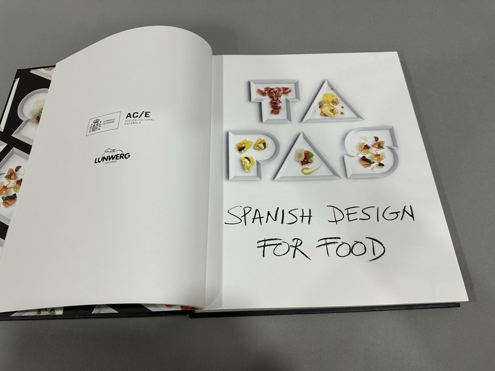 Tapas Spanish Design For Food Hard Cover