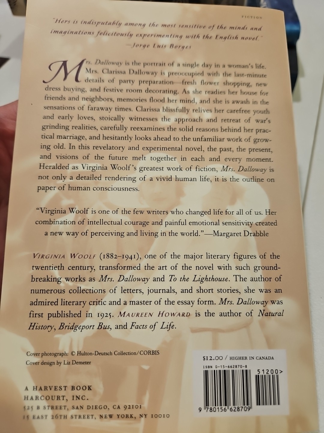 Mrs. Dalloway Virginia Woolf Paperback Novel Book 20th C. Author