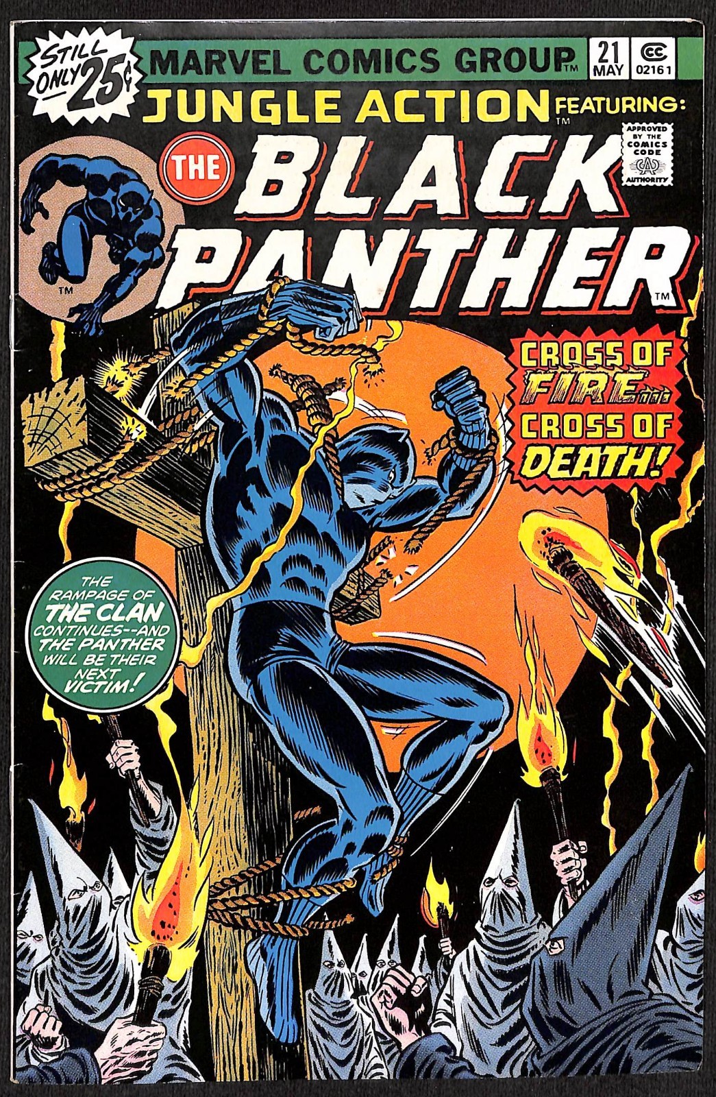 Jungle Action #21 Featuring Black Panther Classic Klan Cover VFN+