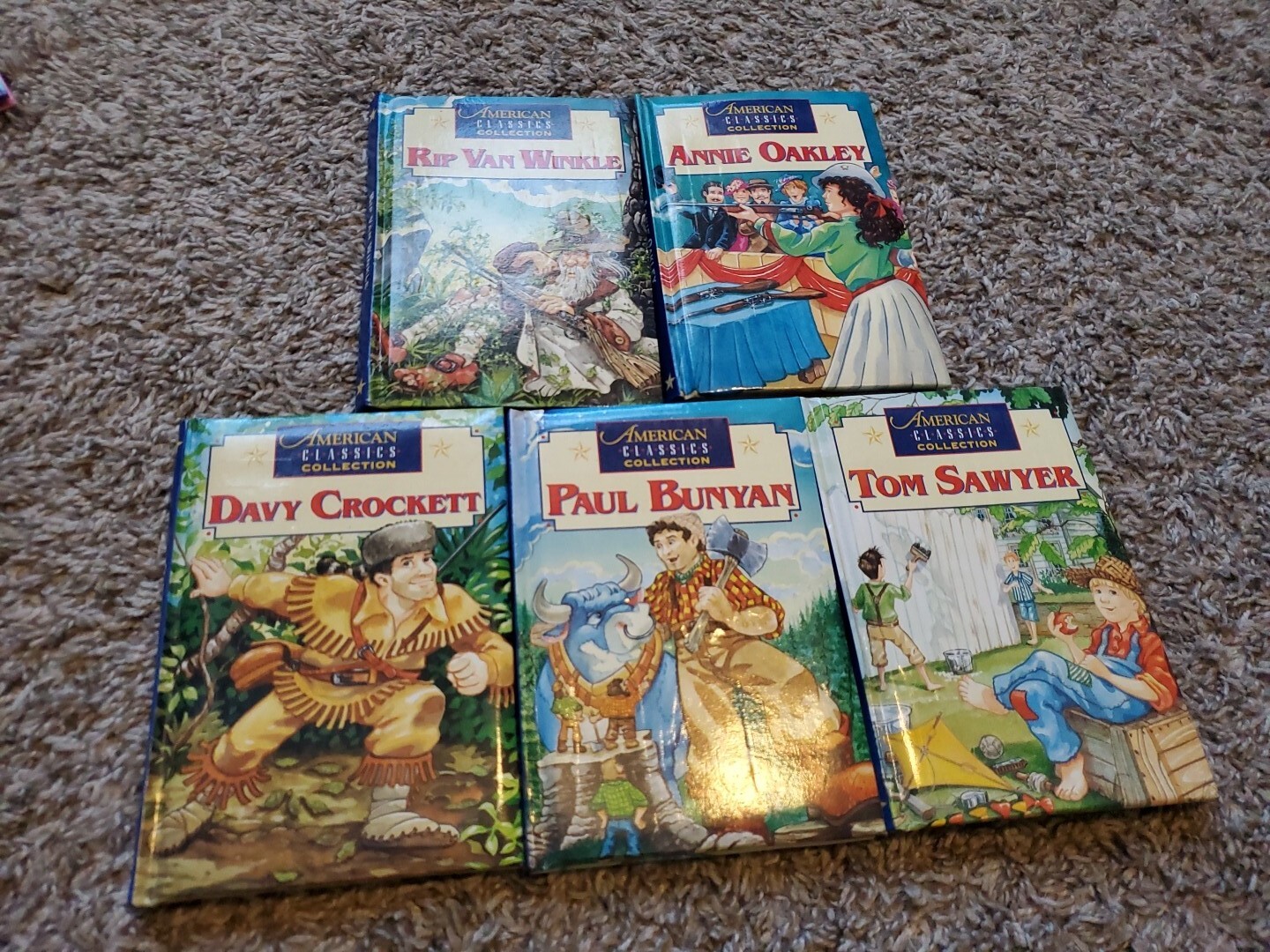 Lot 5 Vintage 1998 American Classics Collection Illustrated Mini Books