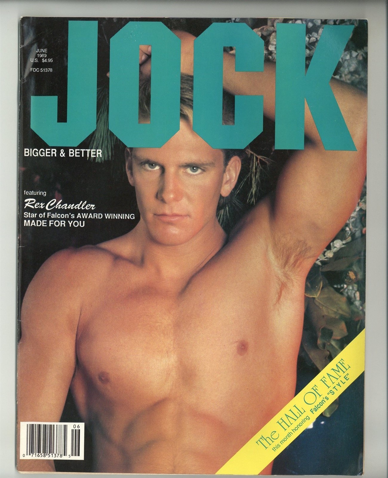 Jock 1989 Rex Chandler, Bill Marlowe, Chris Ladd, Falcon 94p Gay Magazine M38990