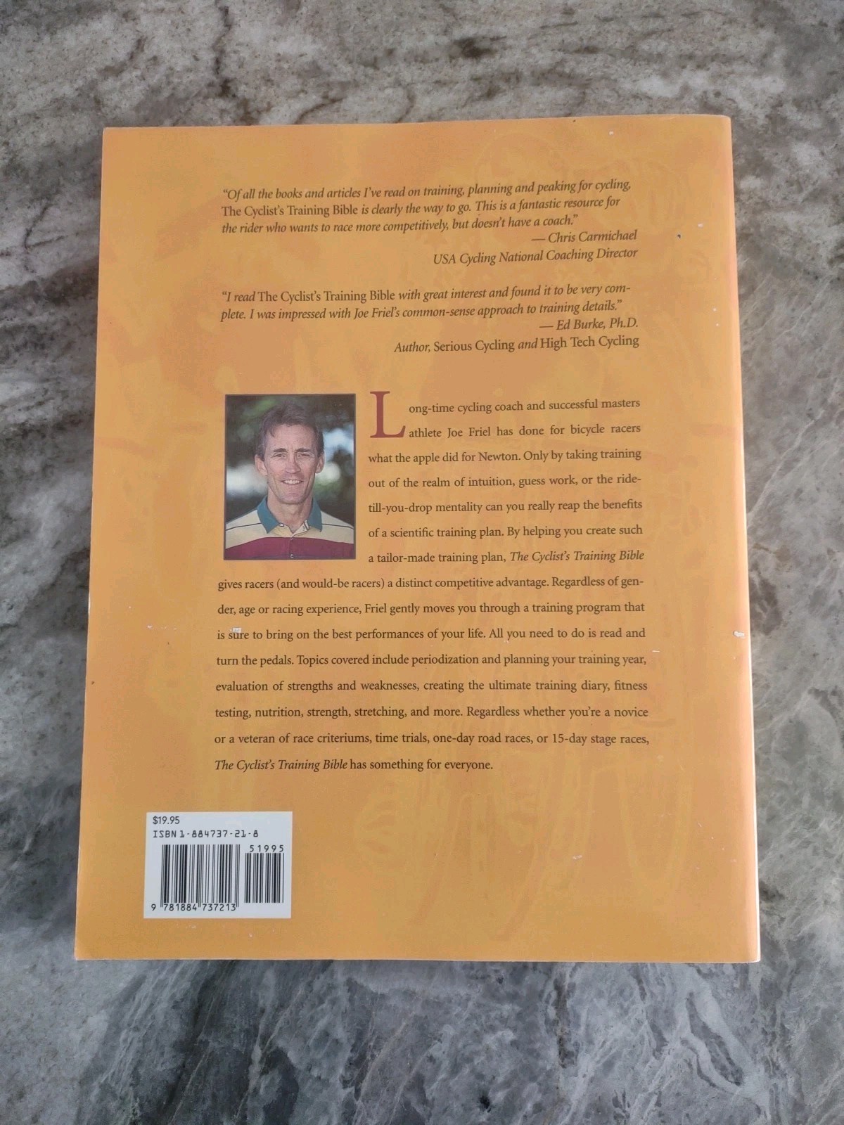 1996 The Cyclist’s Training Bible 2nd Edition Joe Friel Serious Bikers 266 Pages