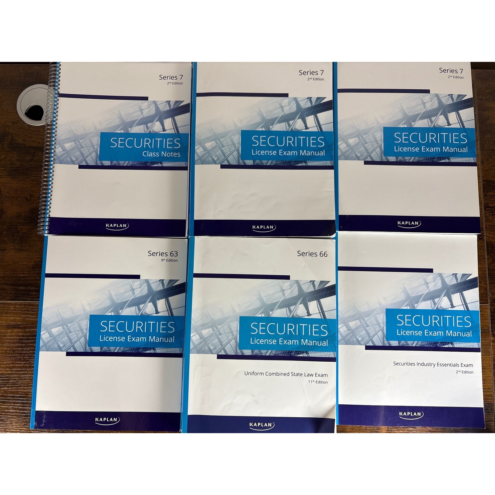 Kaplan Securities License Exam Manual Set Series 7 63 66 SIE Finance Study Books