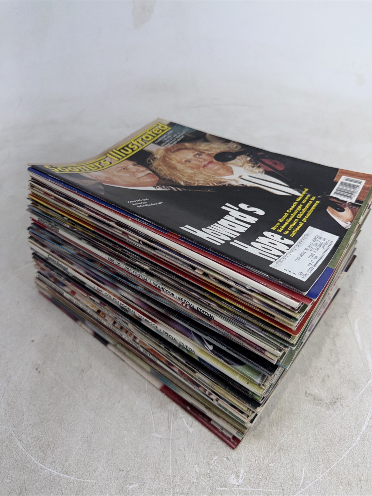 Oklahoma Sooners football Sports Illustrated- 65 issues- 1989-1995