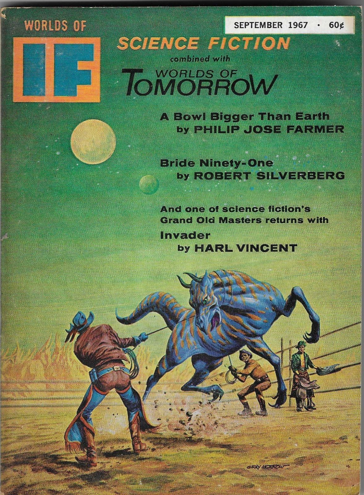IF: WORLDS OF SCIENCE FICTION, SEPTEMBER 1967, CLASSIC OLD SF DIGEST!!!