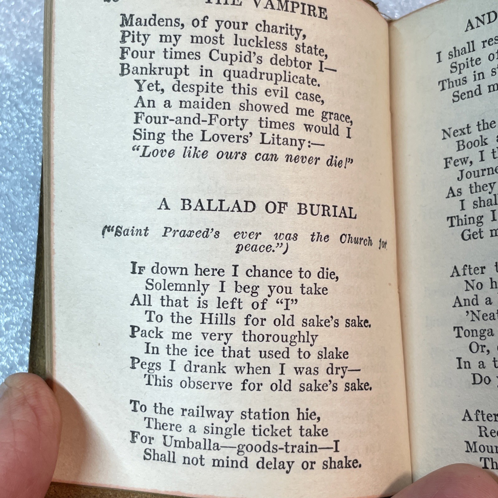 Little Leather Library THE VAMPIRE AND OTHER VERSES by RUDYARD KIPLING