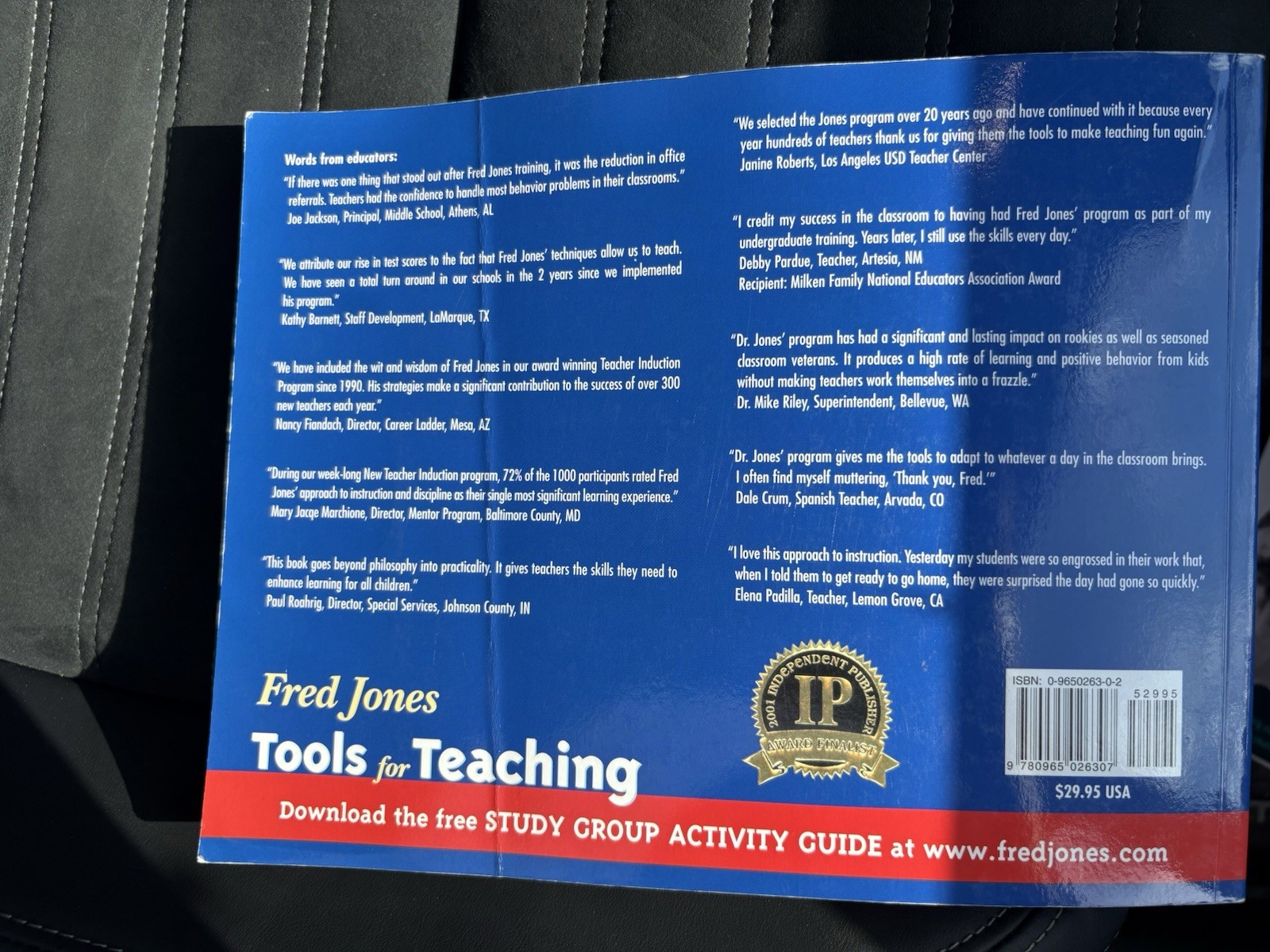 Tools for Teaching Fred Jones Paperback 2000 Discipline Instruction Motivation