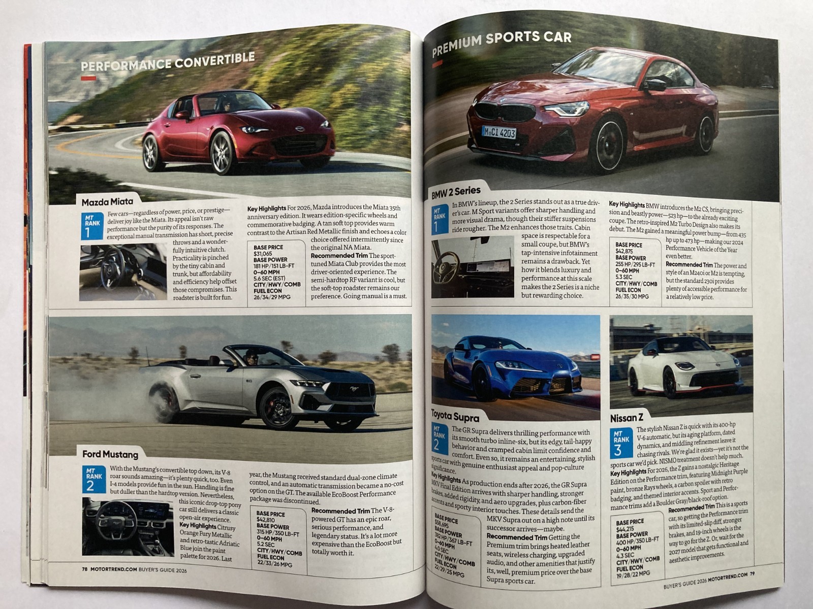 2026 MOTOR TREND NEW CAR & TRUCK BUYER’S GUIDE Magazine UNBIASED REVIEWS / New