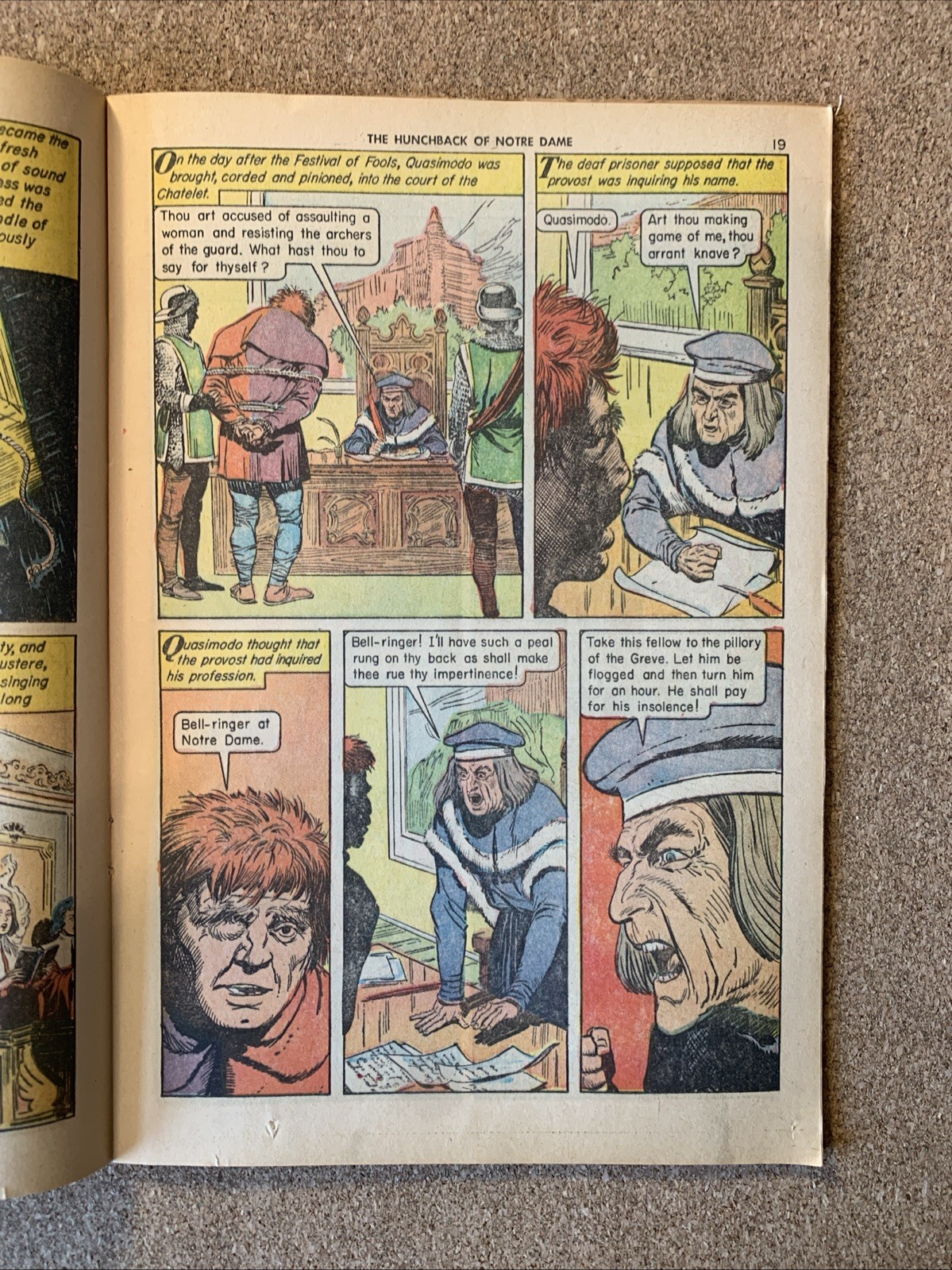 Classics Illustrated #18 The Hunchback Of Notre Dame FN 1966, 48 pages