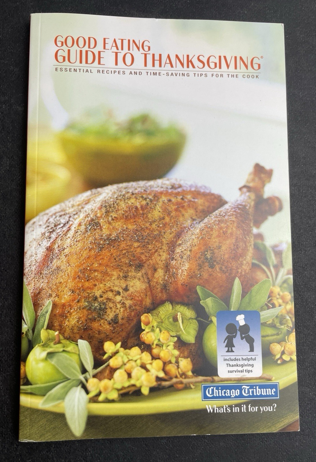The Chicago Tribune Guide to Thanksgiving Cookbook 58 Pages Photos NOS