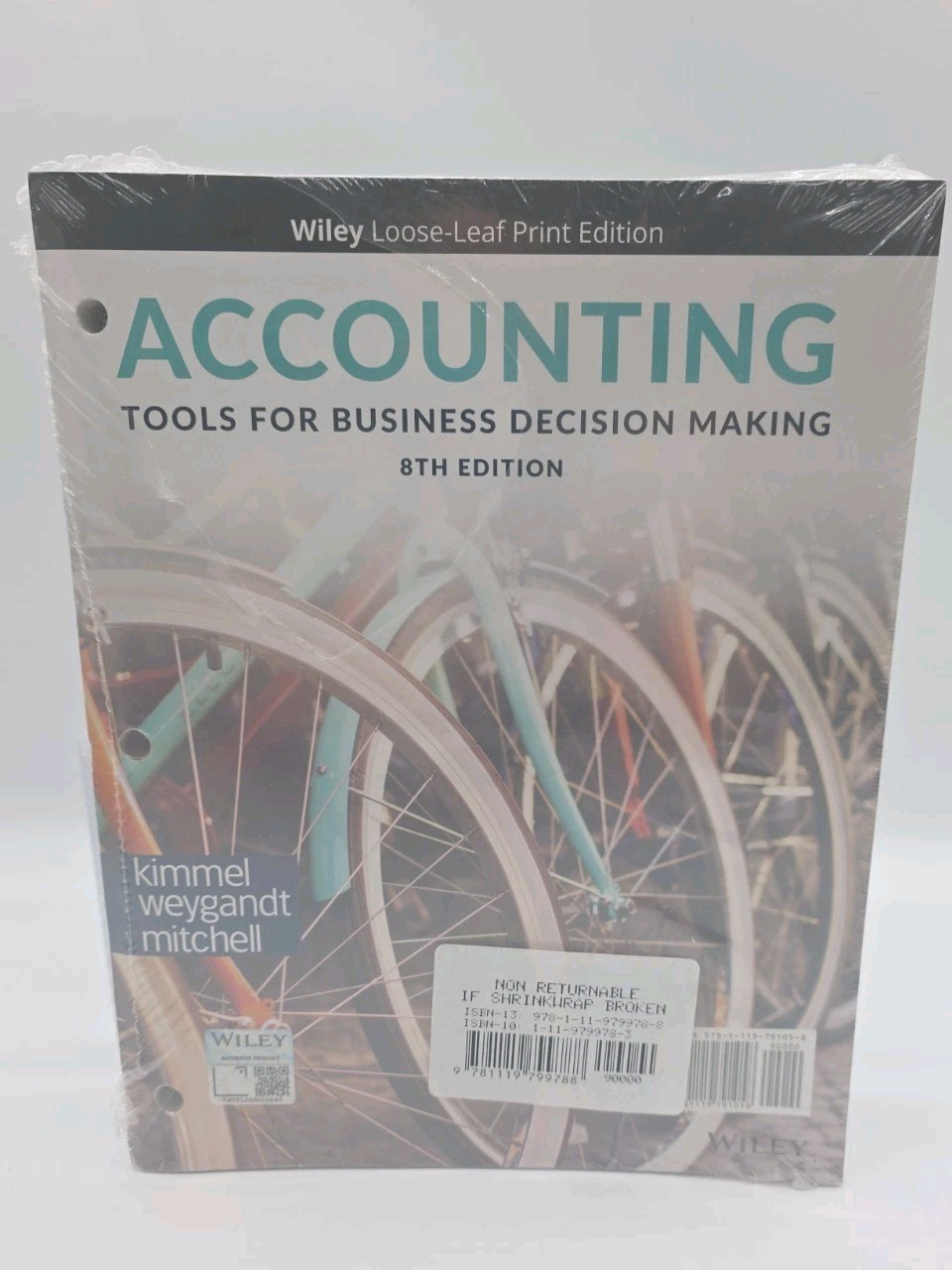 Accounting: Tools for Business Decision Making 8th Edition LOOSELEAF Sealed