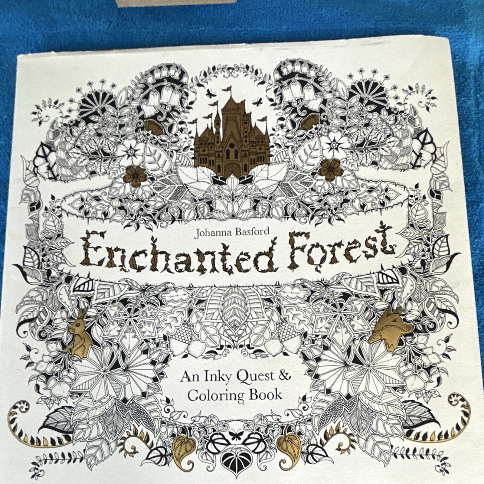 Johanna Basford Enchanted Forest Illustrated Adult Coloring Book Paperback