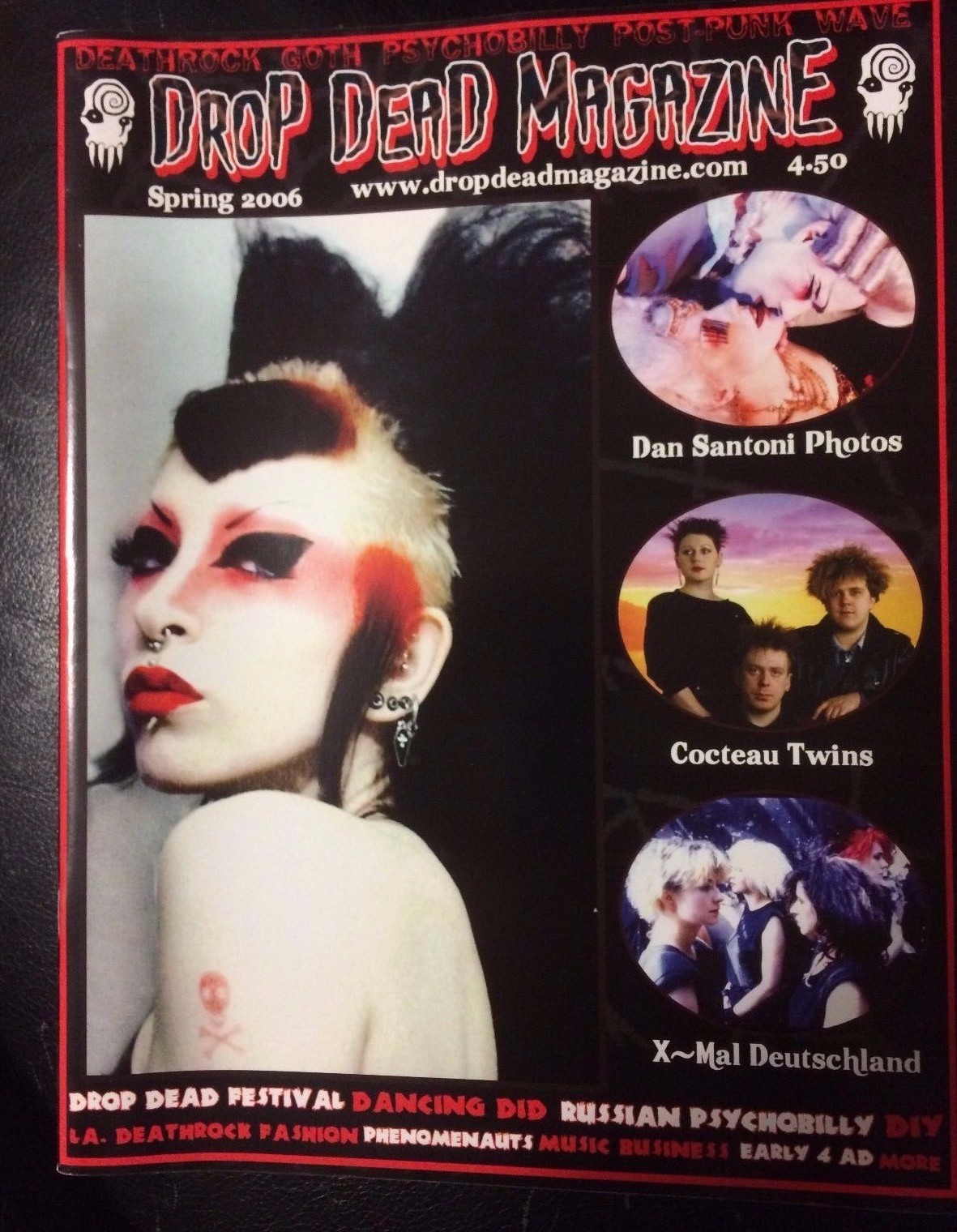 DROP DEAD MAGAZINE 1 Cocteau Twins Cinema Strange 4AD Post-Punk Razor Candi Goth
