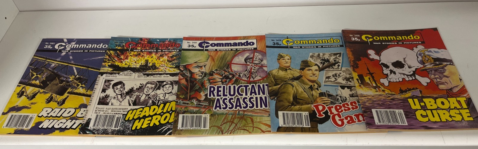 Mixed Lot 92 Commando War Comics Issues #2400-2599 Vintage UK Military Lot
