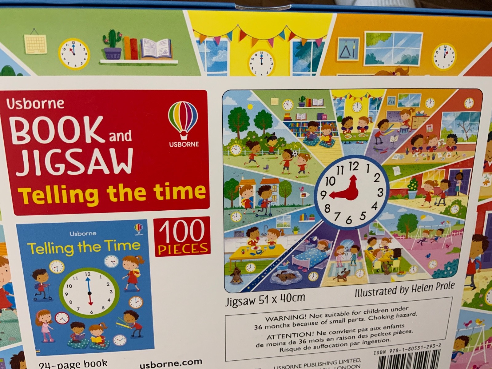Usborne Book and Jigsaw Telling the Time by Kate Nolan: New