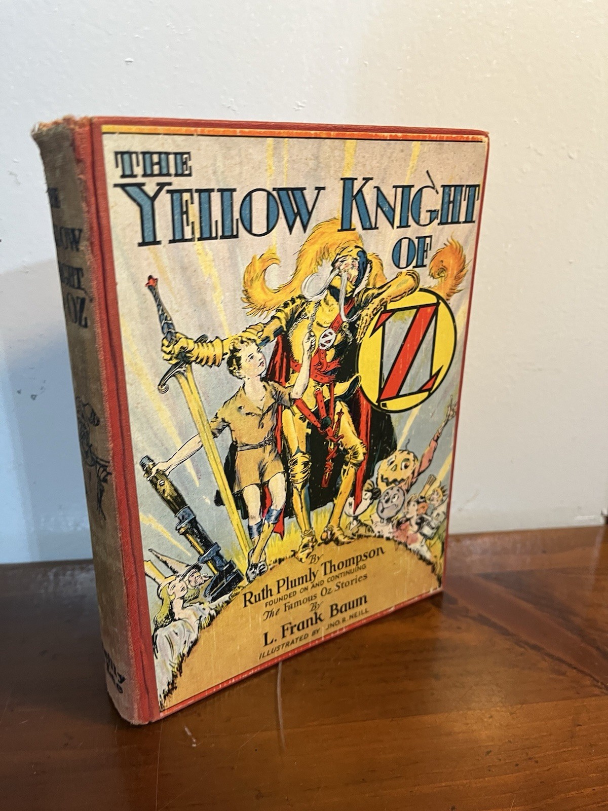 The Yellow Knight Of Oz 1st Print L Frank Baum HC Book Ruth Thompson W/ Plates
