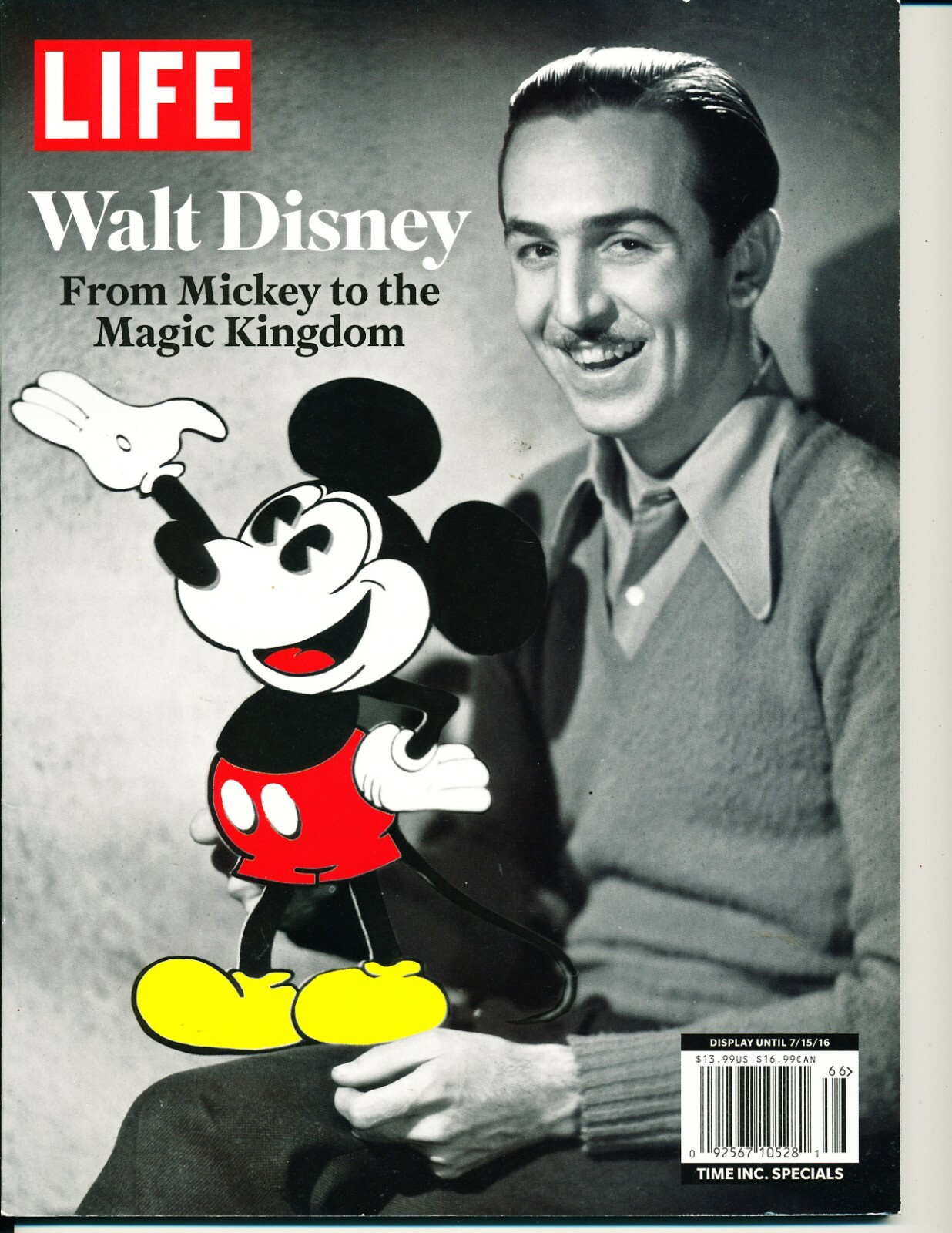 WALT DISNEY FROM MICKEY TO THE MAGIC KINGDOM TIME INC SPECIAL LIFE July 2016