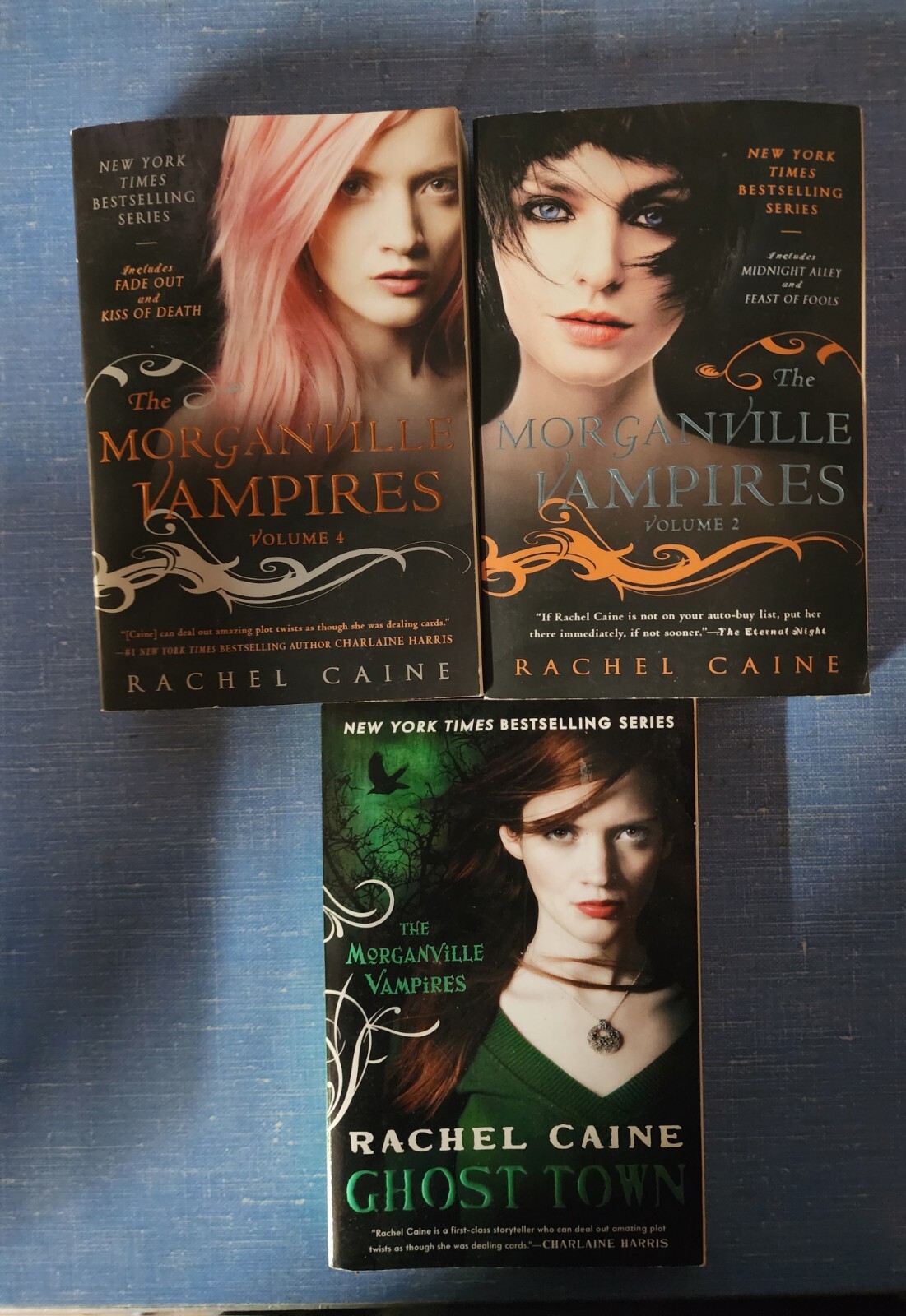 3 PB Volumes Of The Morganville Vampires 5 Full Novels (3,4,7,8,9) In 3 Books