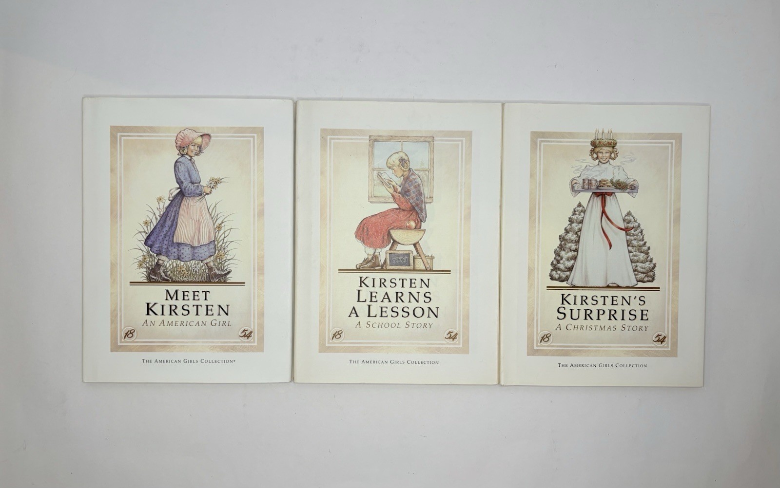 Kirsten American Girl Books Lot of 3 1986 1ST Ed Pleasant Company Book 1 2 3