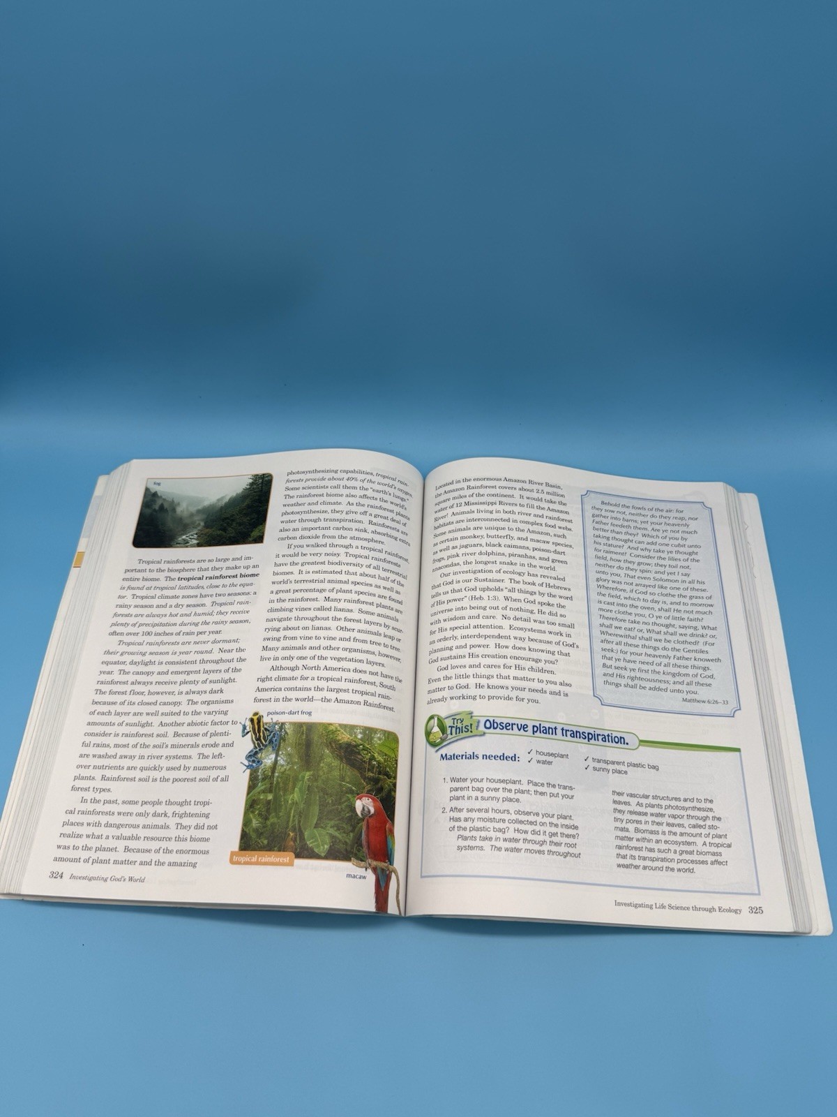 Abeka Investigating God’s World (5th Edition) Text & Quiz/Test 5th Grade Science