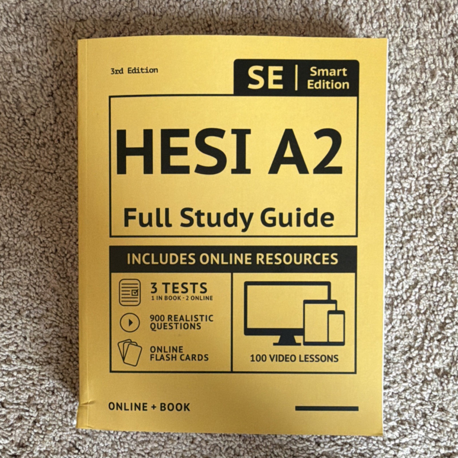 Smart Edition HESI A2 Full Study Guide 3rd Edition Illustrated Paperback Book
