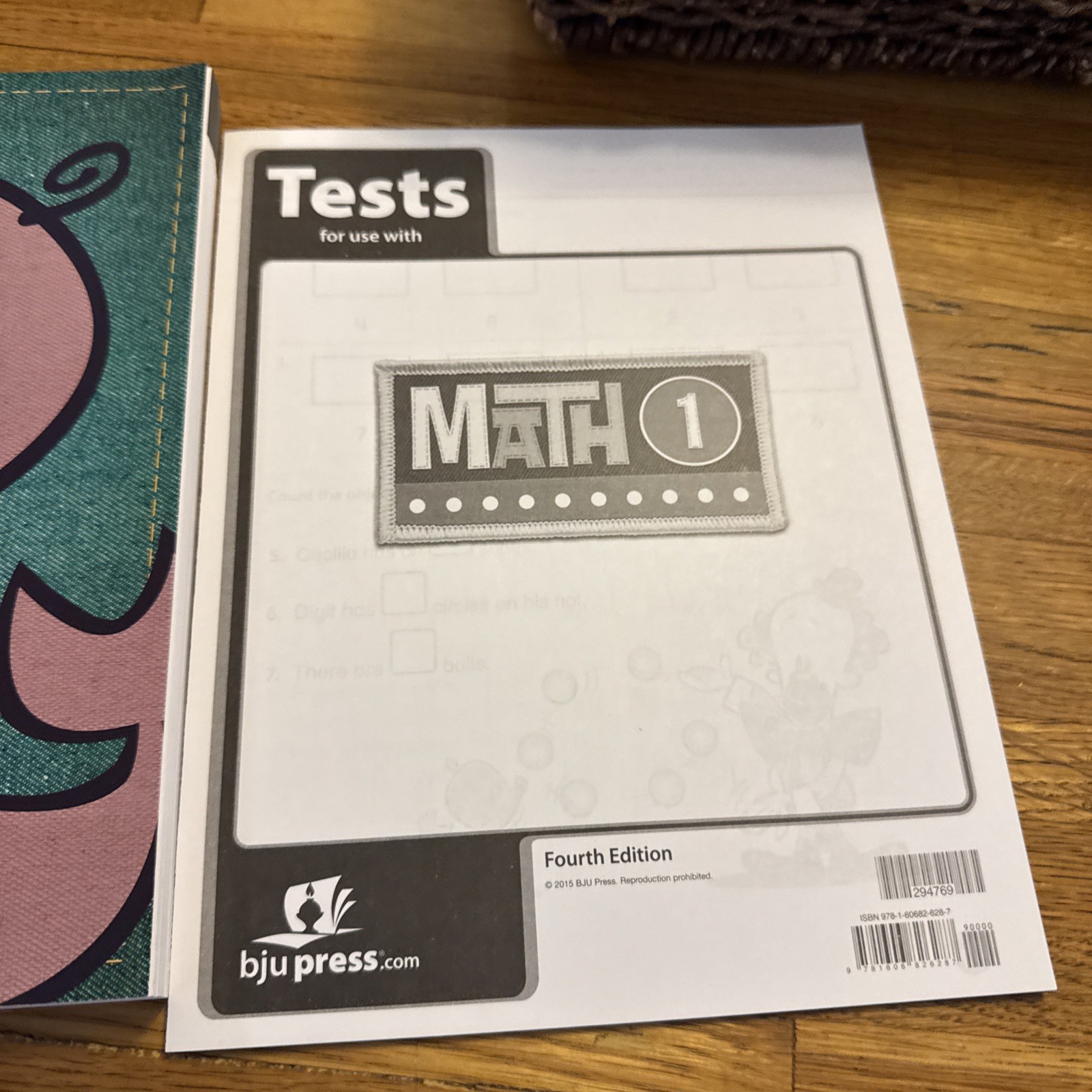 Math 1 Student Edition Textbook (4th Edition) BJU Press Tests Reviews & Worktext
