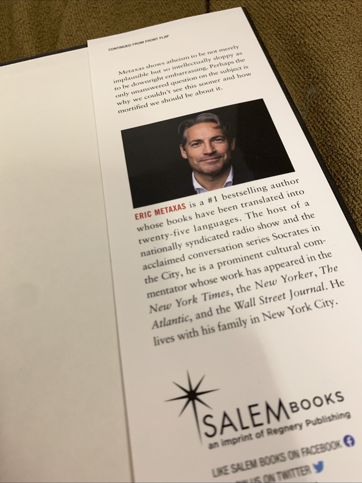 Is Atheism Dead? by Eric Metaxas (2021, Hardcover) First Edition First Printing