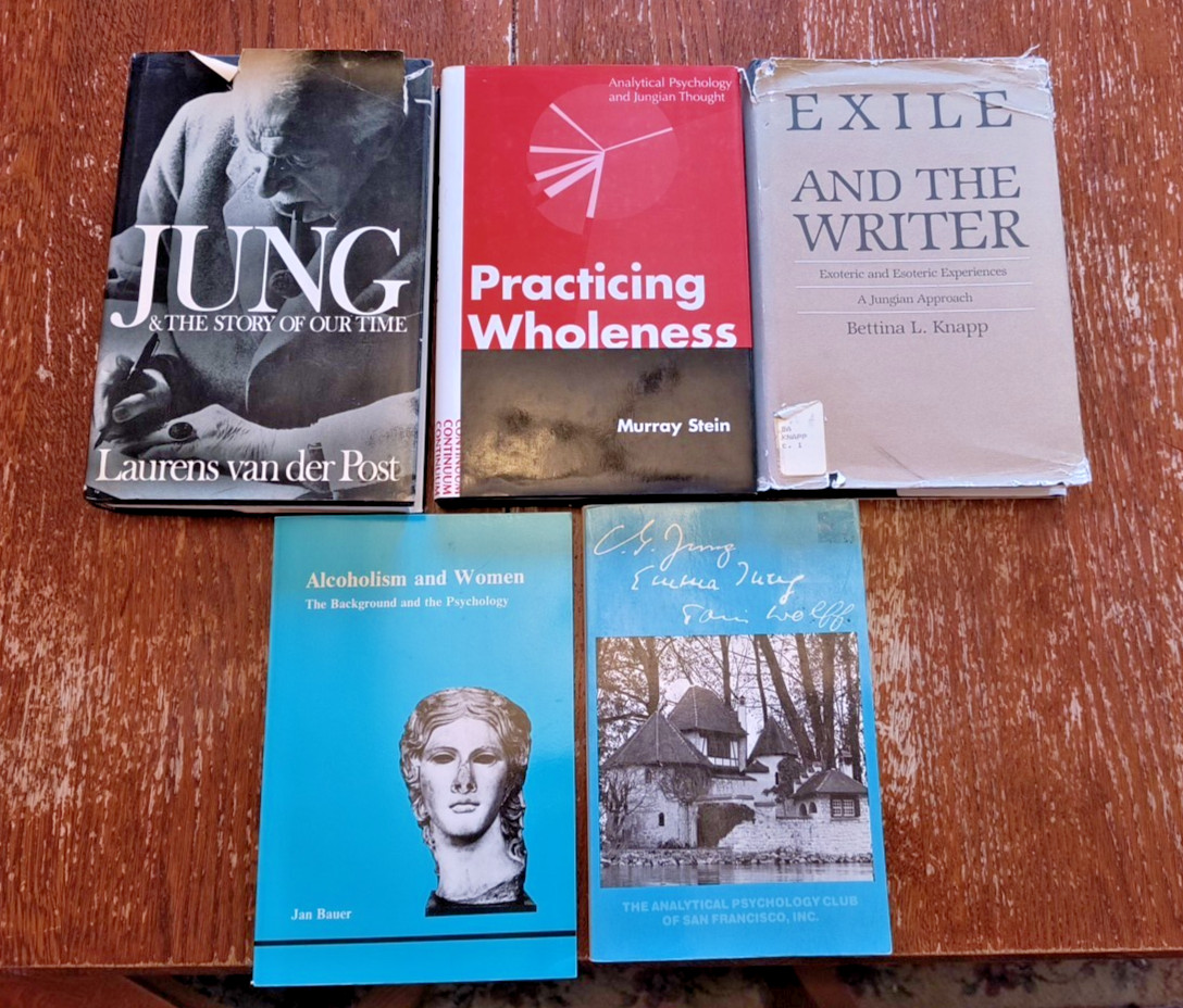 Carl Jung Influenced 5 Book Lot: Alcoholism & Women, Story, Wholeness, Exile+++