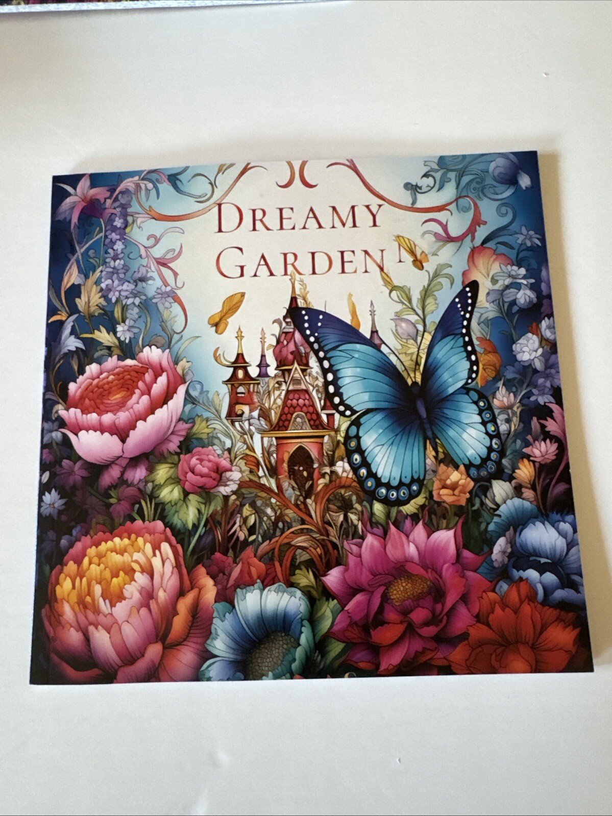 8 1/2 x 8 1/2 Adult coloring book Dreamy Garden NEW Shipping Included