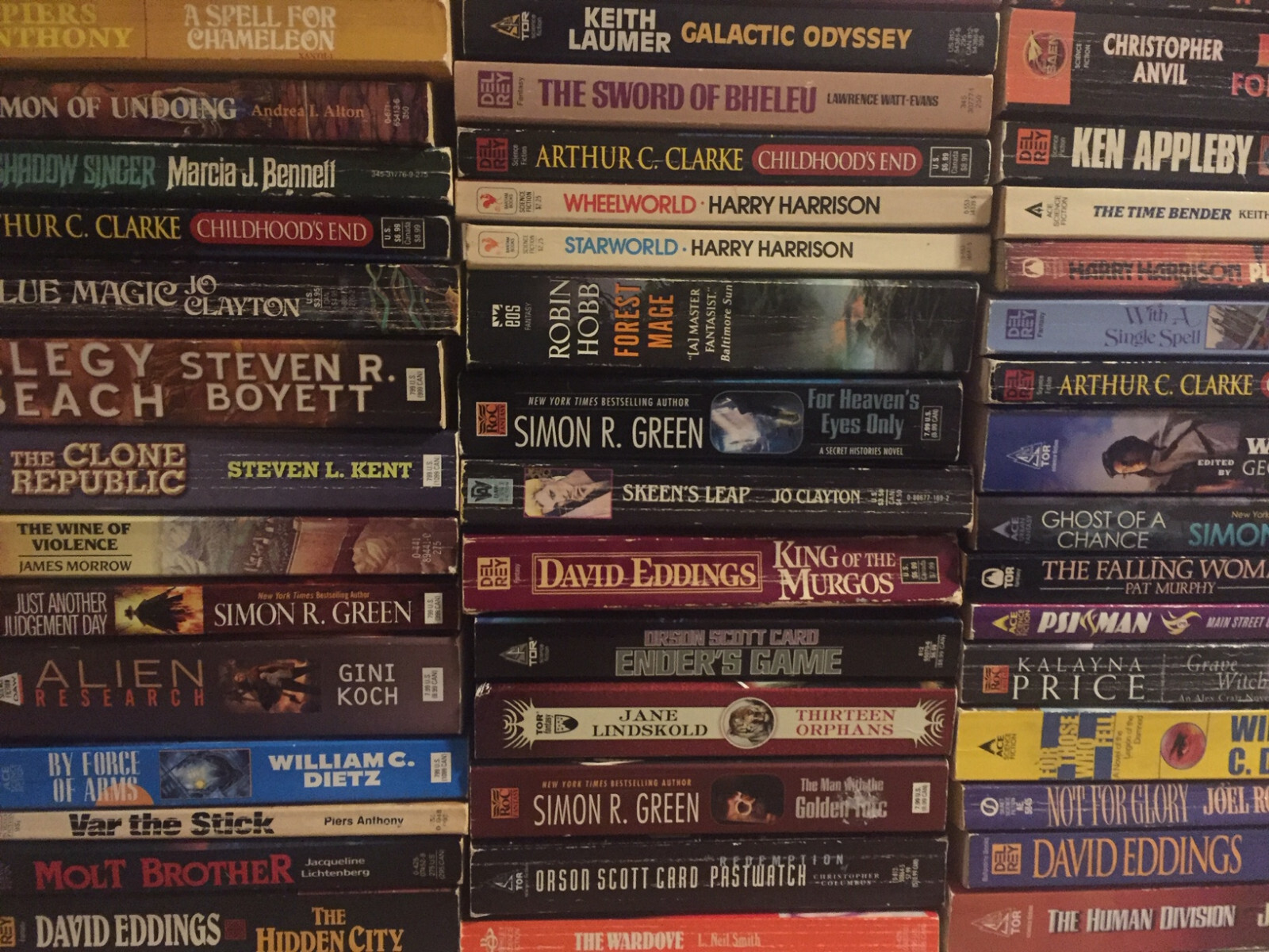 Lot of 10 Science Fiction/Fantasy Paperbacks Random Mix of Books