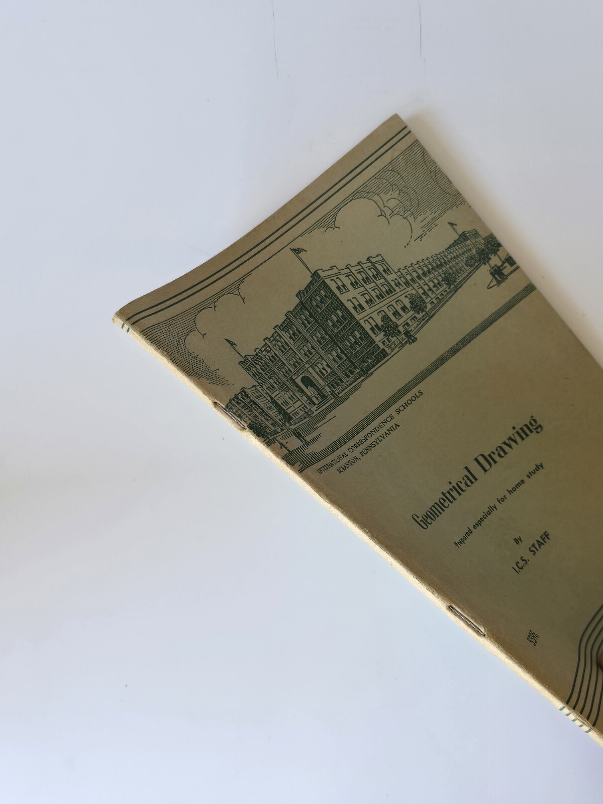 1942 Geometrical Drawing I.C.S. 1st Edition Study Guide Booklet
