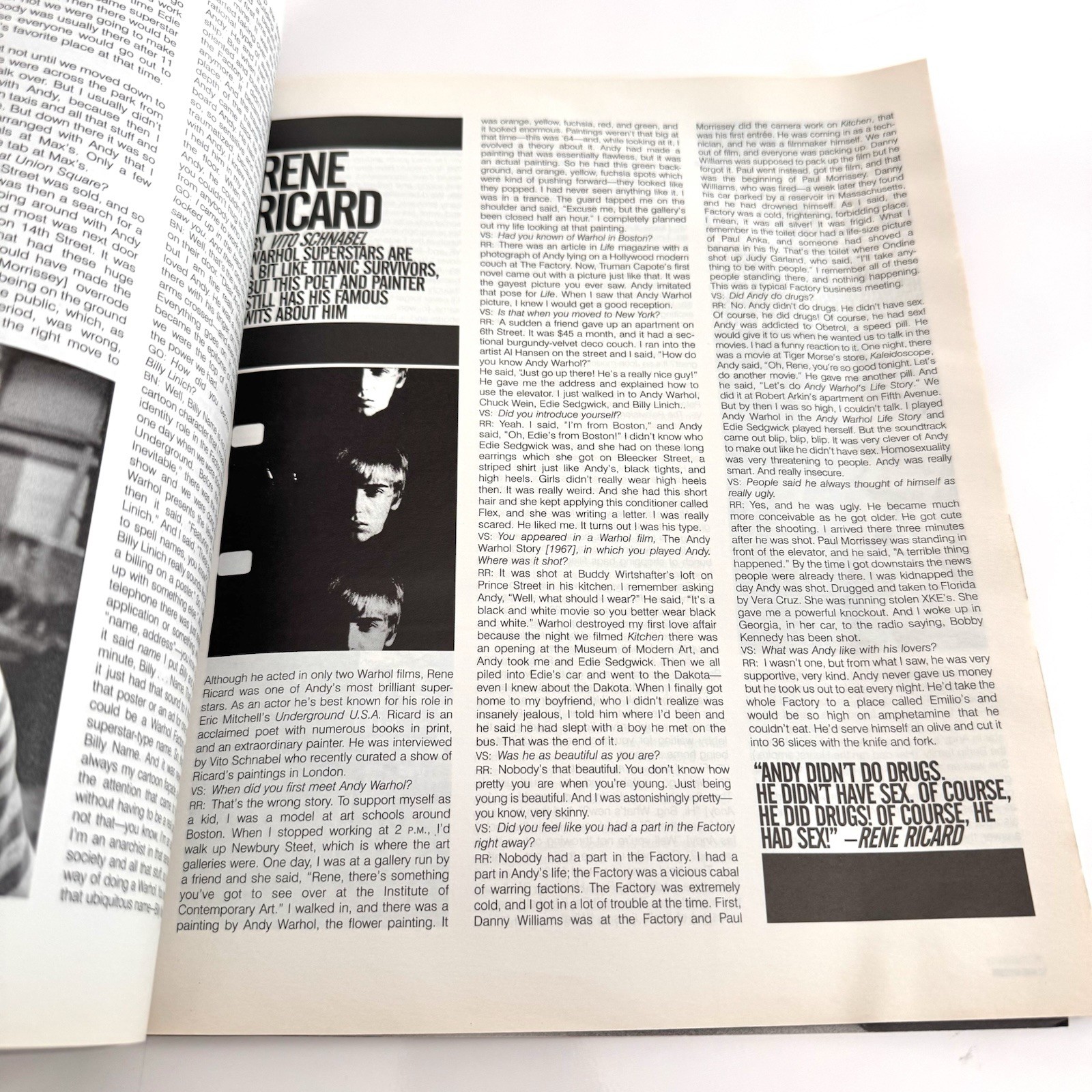 Interview Magazine Marc Jacobs June July 2008 Andy Warhol 80 Special Issue