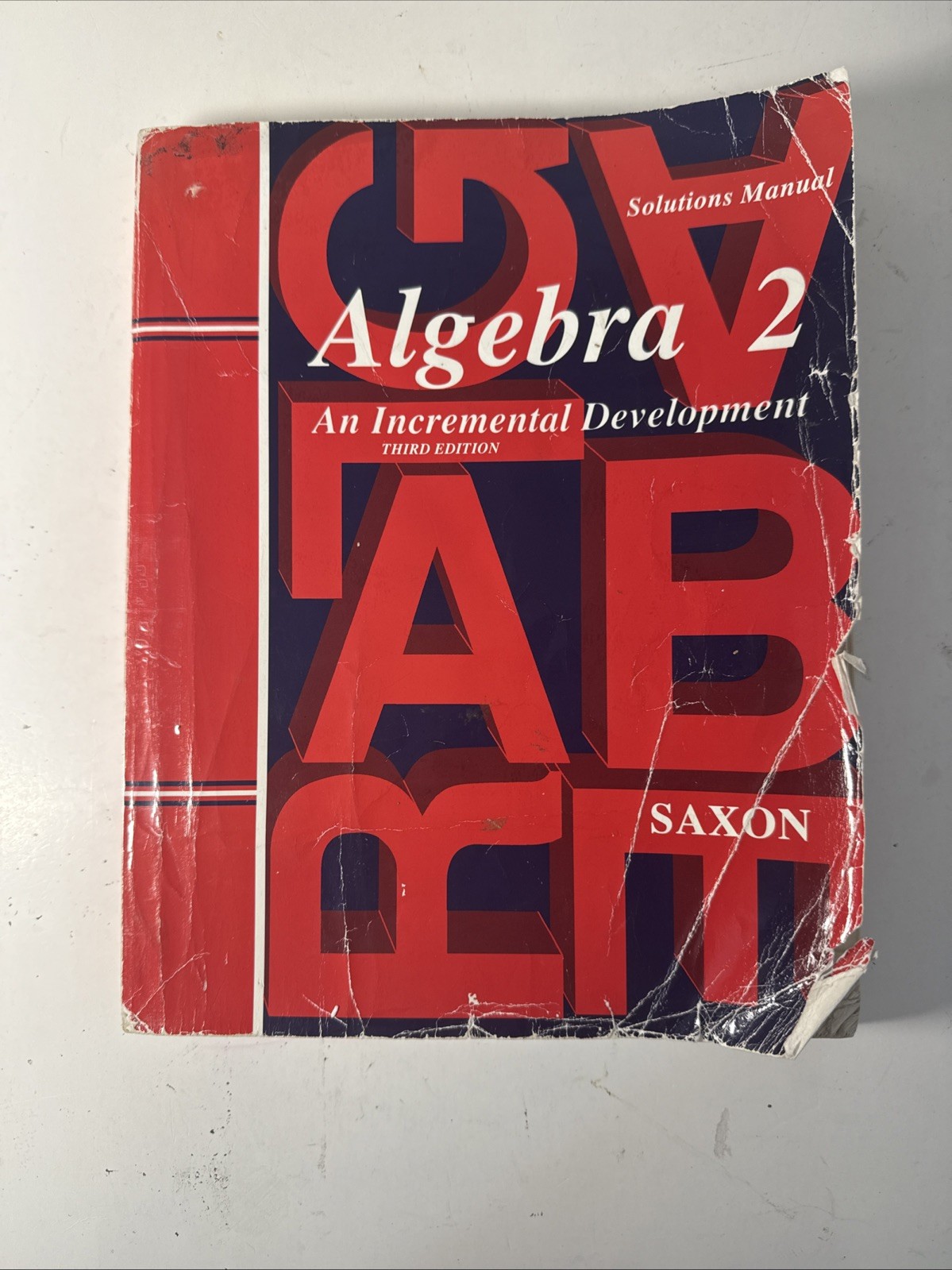 Saxon Algebra 2 (3rd Edition) Solutions Manual (heavy Wear)