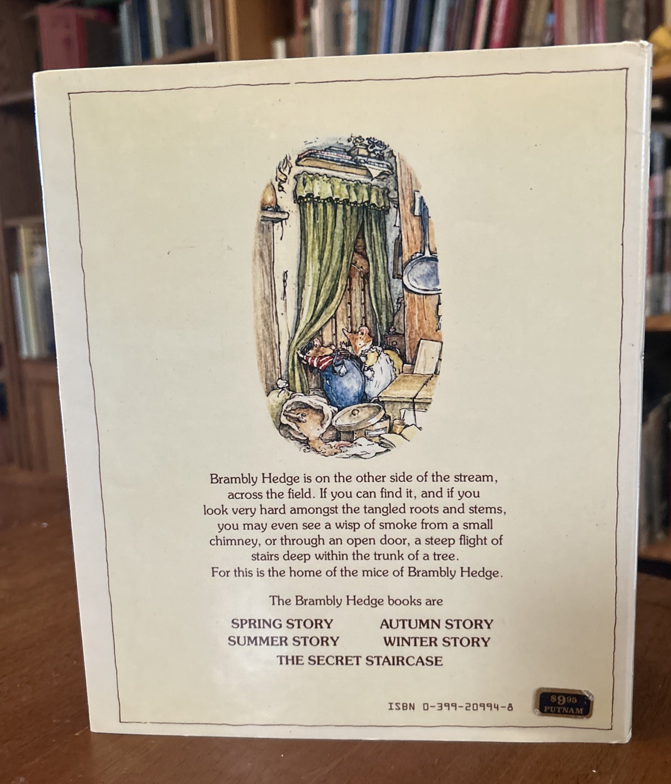 NEW The Secret Staircase Hardcover Jill Barklem 1983 1st Ed HCDJ Brambly Hedge
