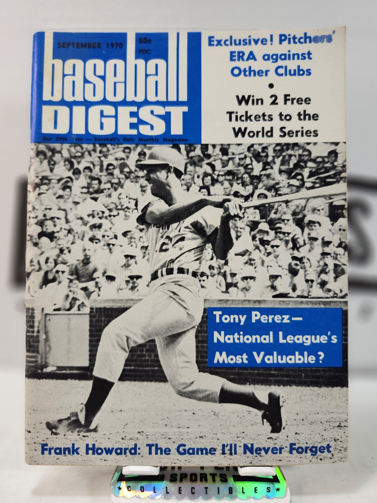 Baseball Digest – Sept 1970: Tony Perez Cover – National League’s Most Valuable?