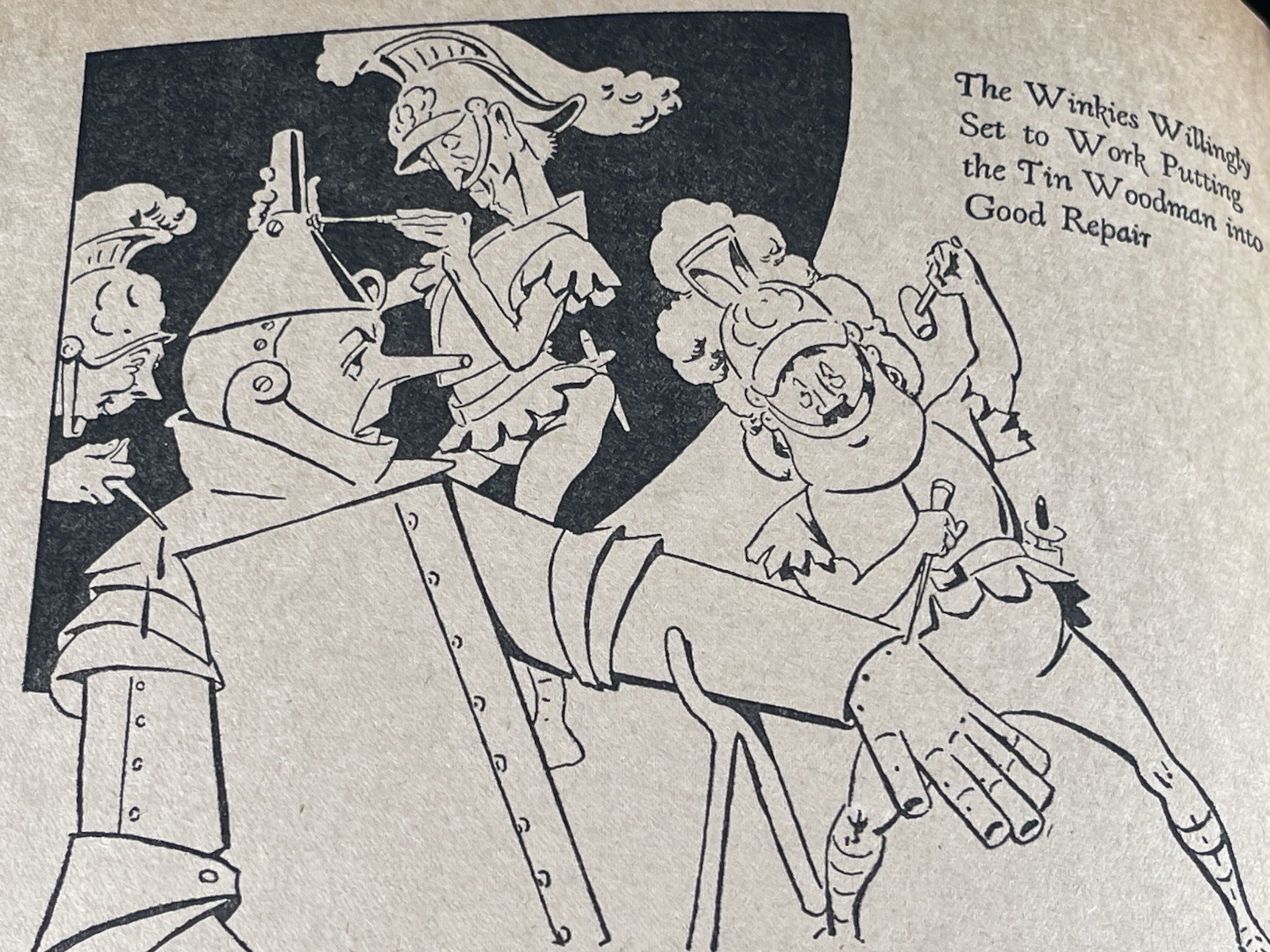 1939 The Story of The Wizard of OZ picture book Whitman USA 48 pages vintage B&W
