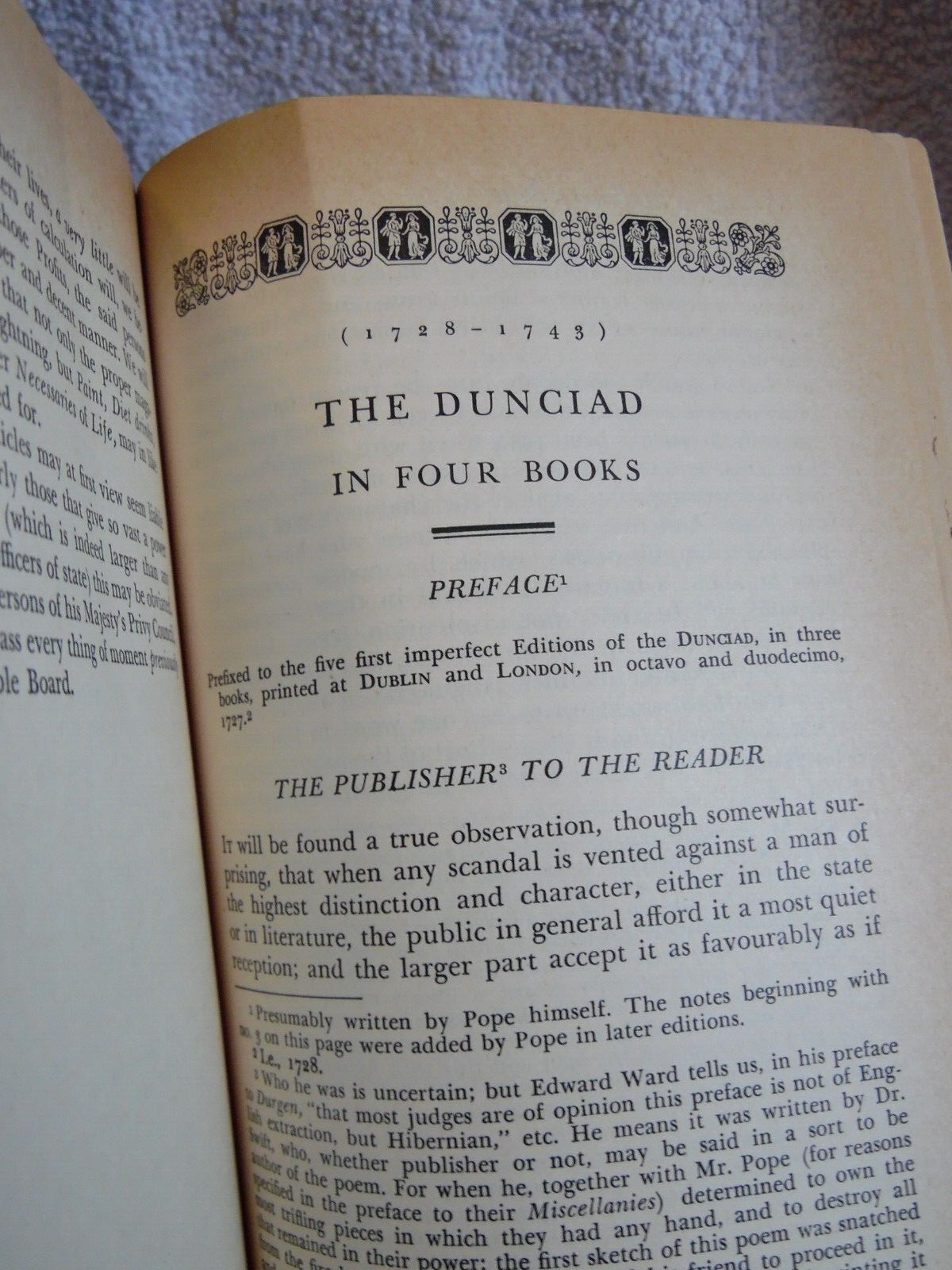 Selected Poetry and Prose – Alexander Pope, 1965 printing 450 pages pbk