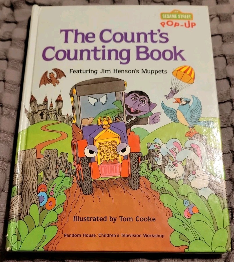 Vtg Sesame Street The Count’s Counting Pop-Up Book 1980 Jim Hensons’s Muppets