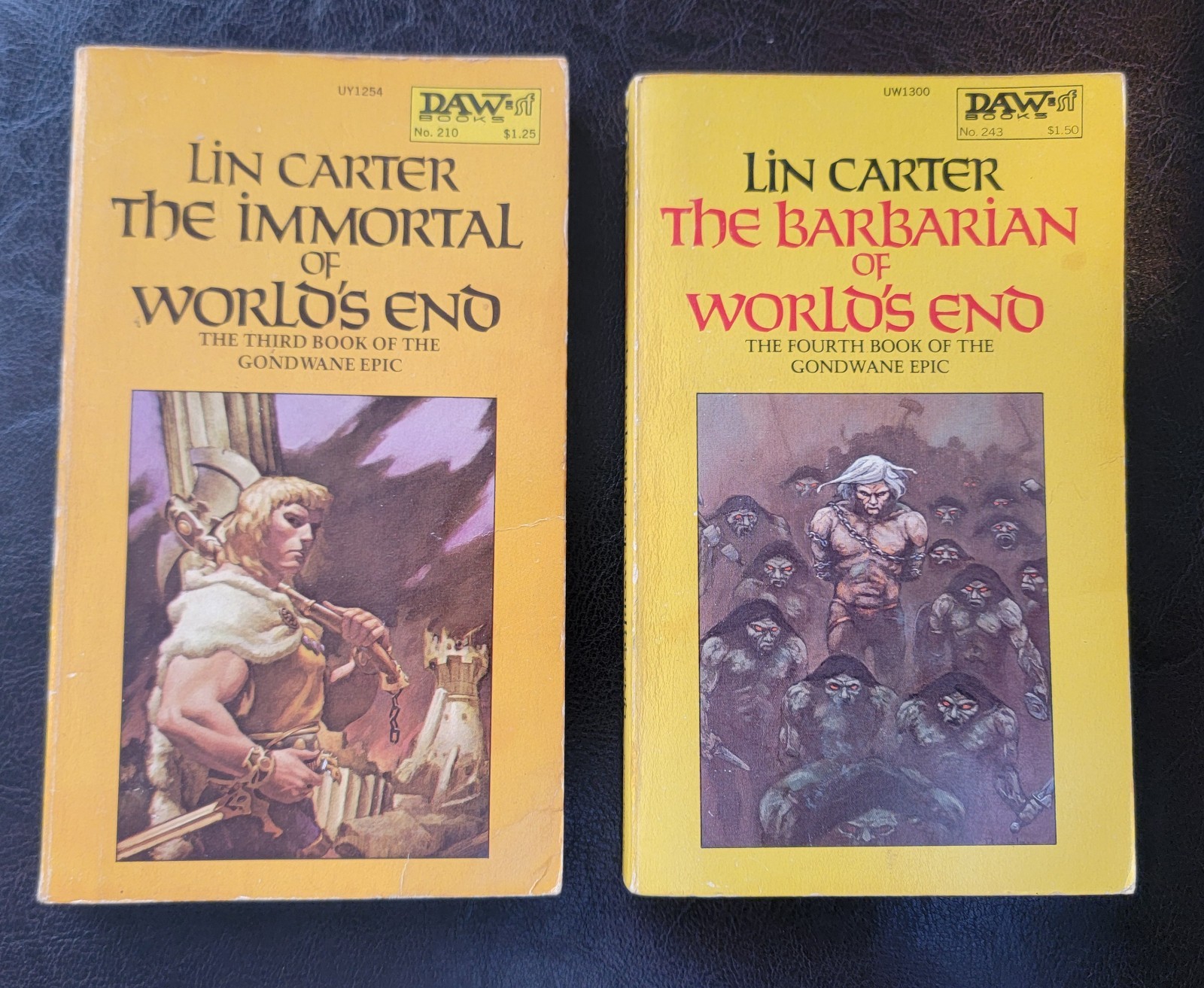 Immortal Of Worlds End, Barbarian of World’s End Lin Carter Gondwane Epic Whelan