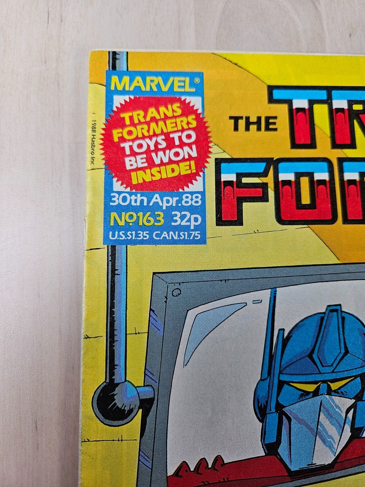 Transformers Issue 163 UK Edition April 1988 Marvel Comics Sleeved