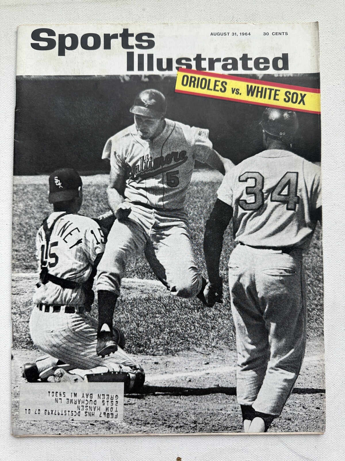 1964 Sports Illustrated Brooks Robinson Orioles MLB Vintage Baseball Issue
