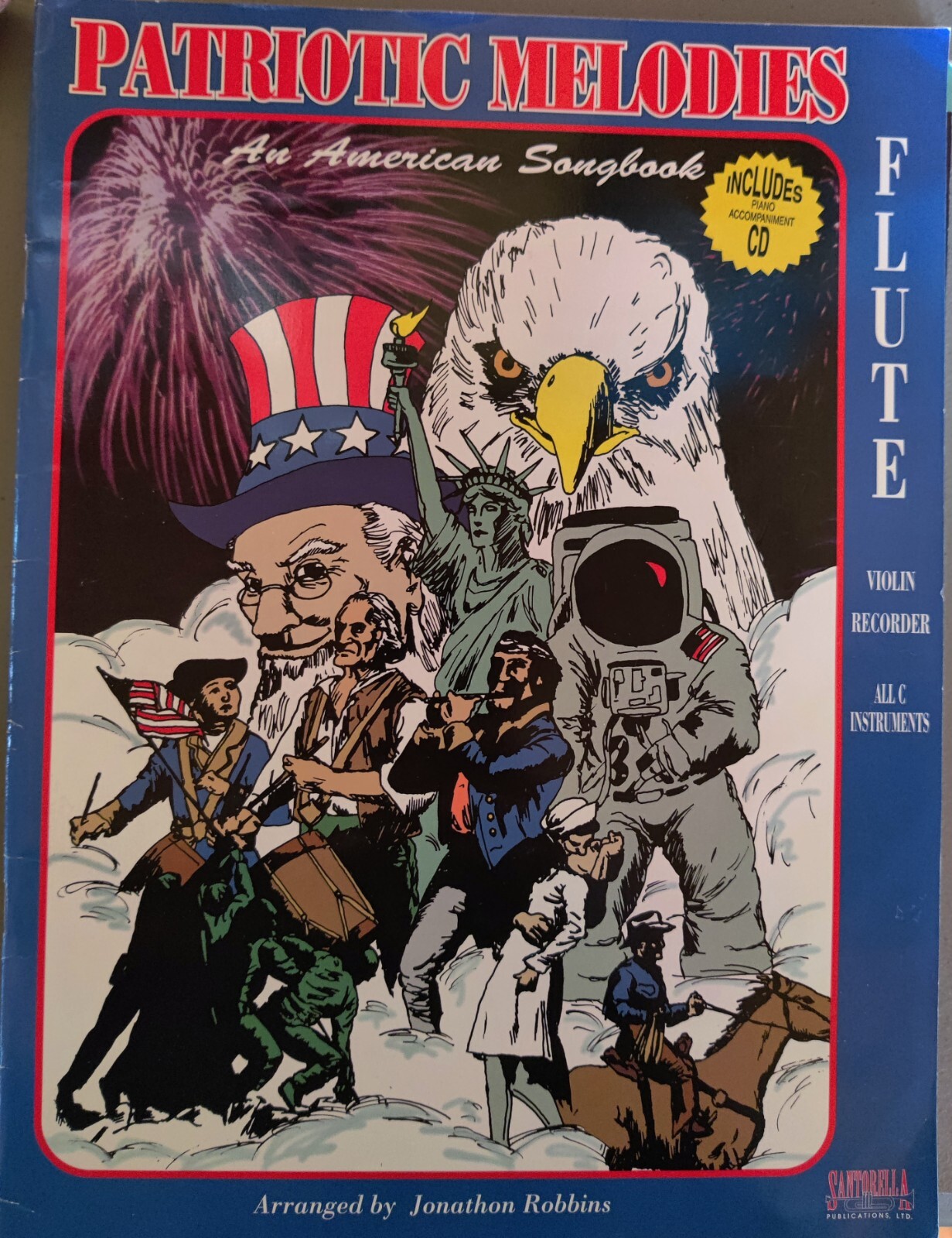 Patriotic Melodies An American Songbook for the Flute, CD included. Free Ship