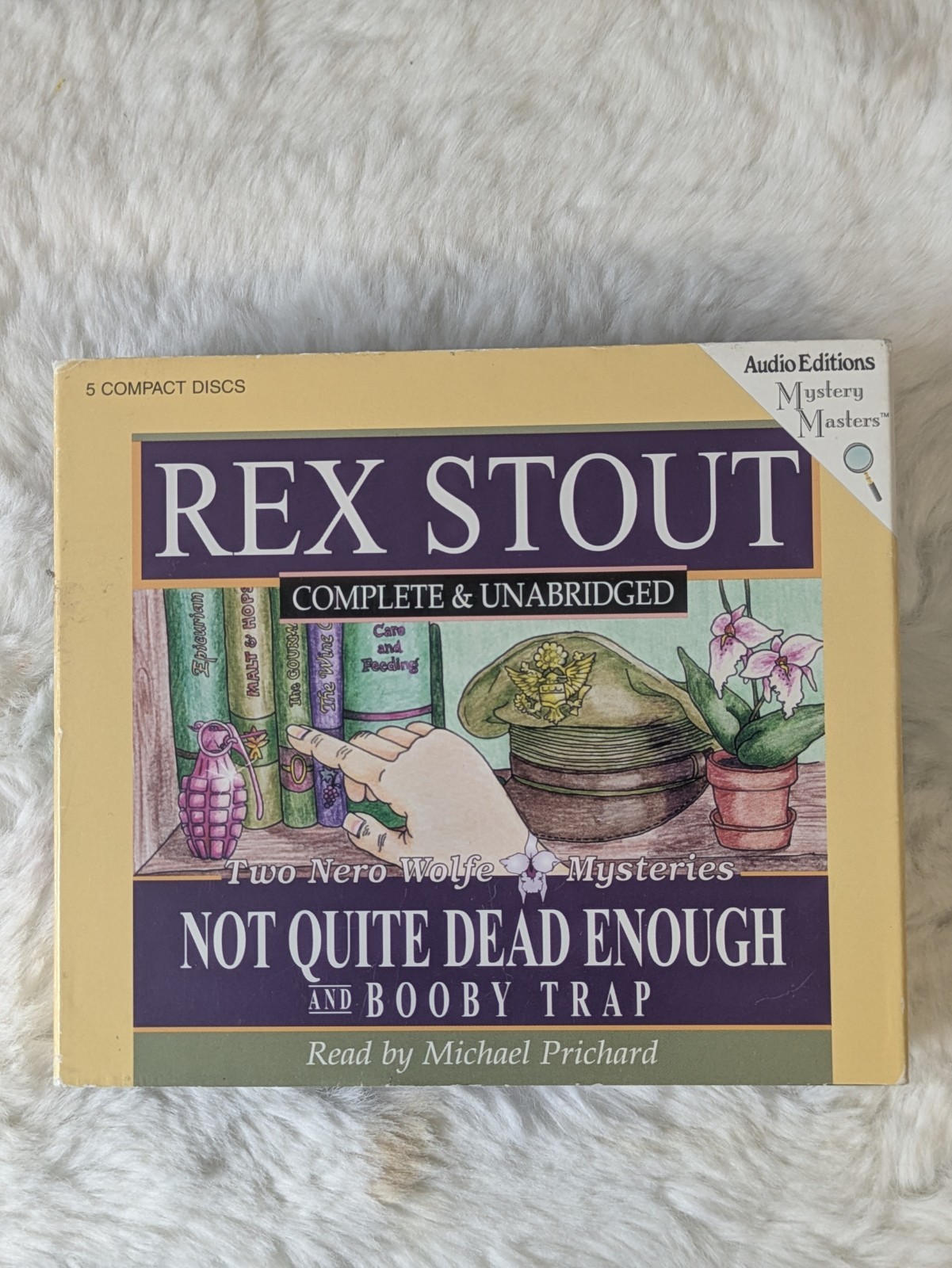 Rex Stout Not Quite Dead Enough & Booby Trap 5-CD Audiobook Michael Prichard