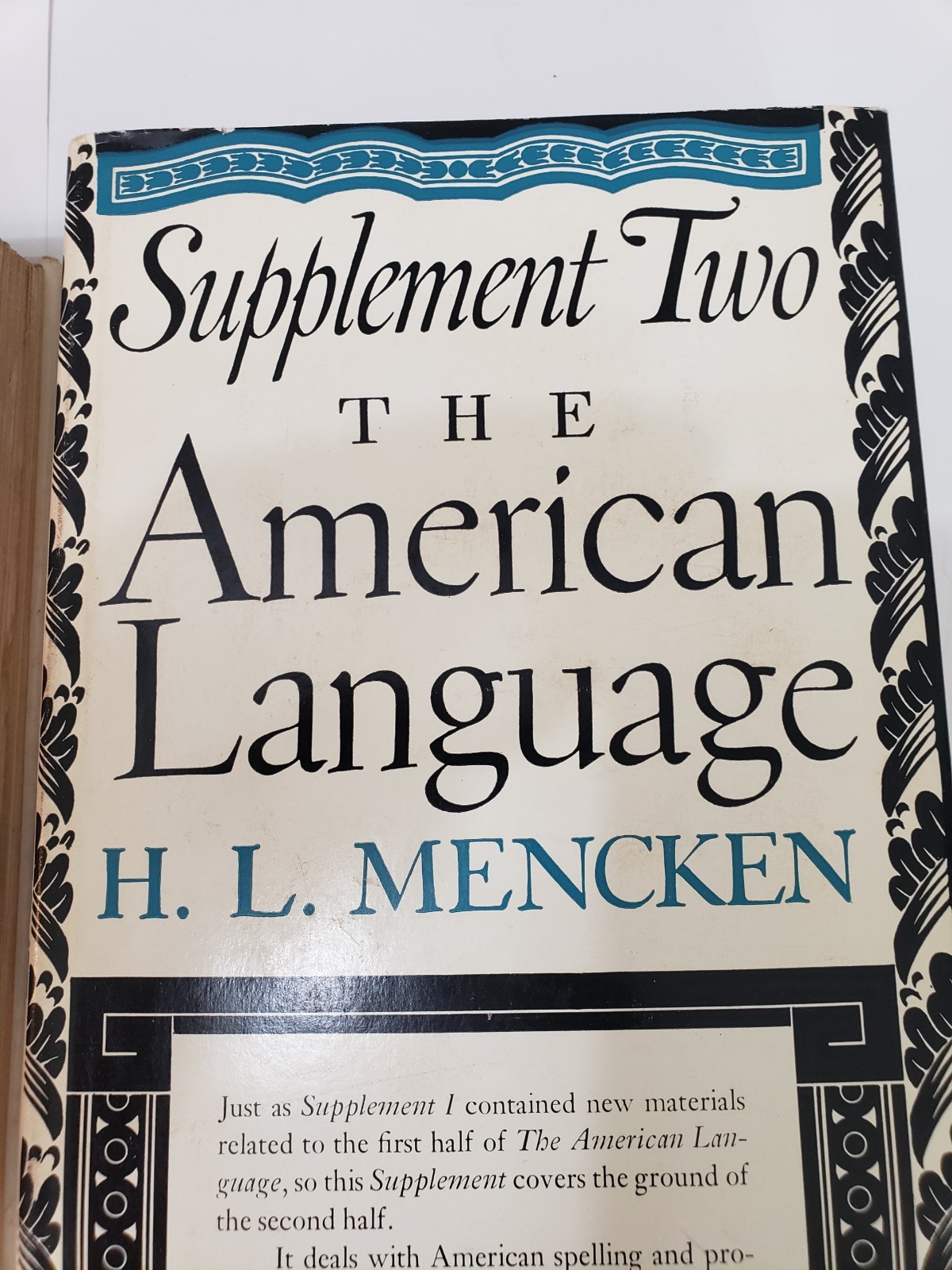 THE AMERICAN LANGUAGE + Supplement One & Two – 3 Volume Set – H.L. Mencken
