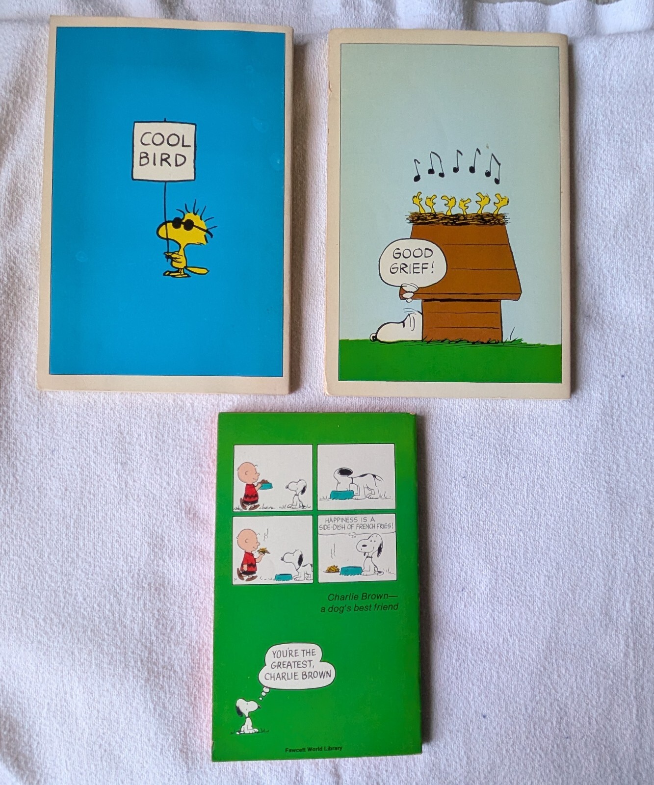 Lot of 3 Vintage Peanuts Books