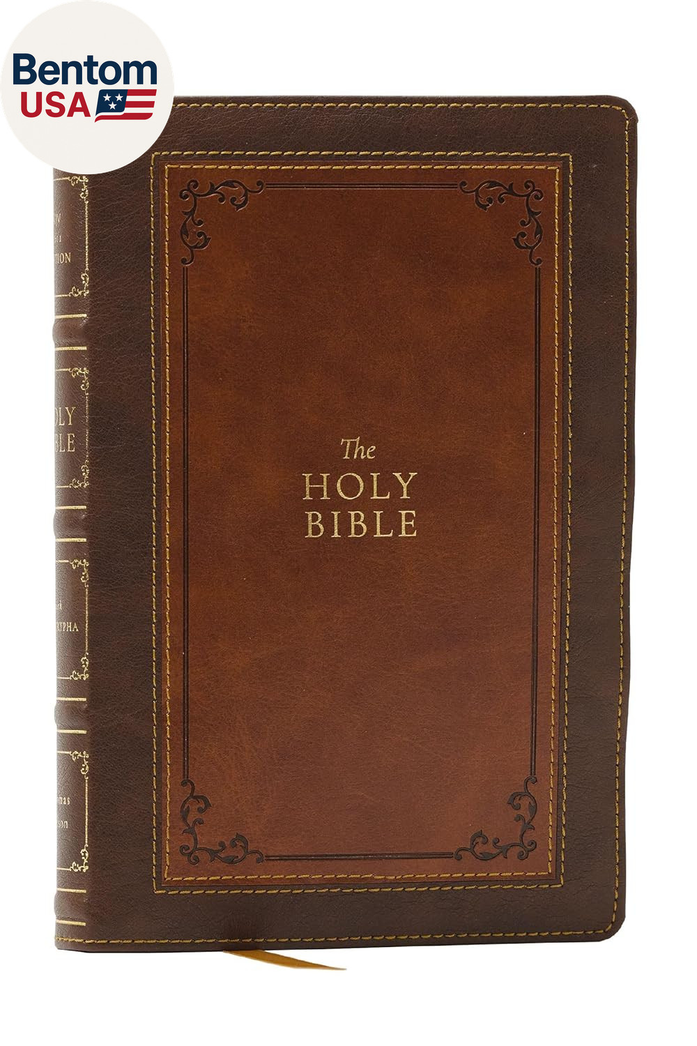 1611 KJV with Apocrypha, Brown Leathersoft: Holy Bible