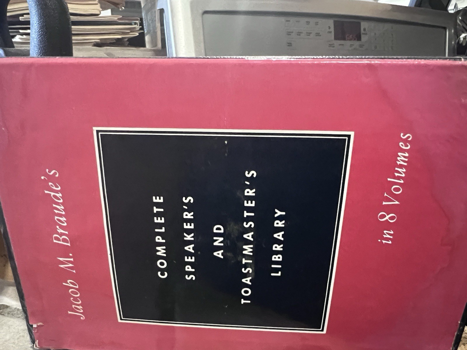 Jacob M. Braude’s Complete Speaker’s and Toastmaster’s Library (8 Volume Set)