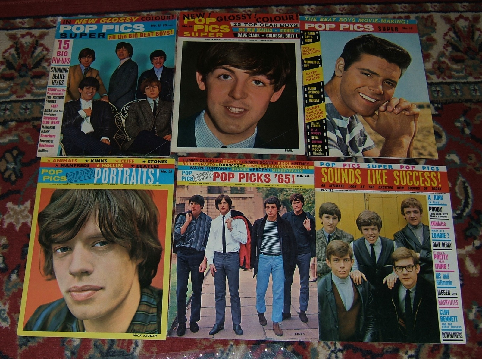 POP PIX / 1960’S BRITISH ROCK MAGAZINE / BRITISH INVASION PHOTOS / GREAT COLOR