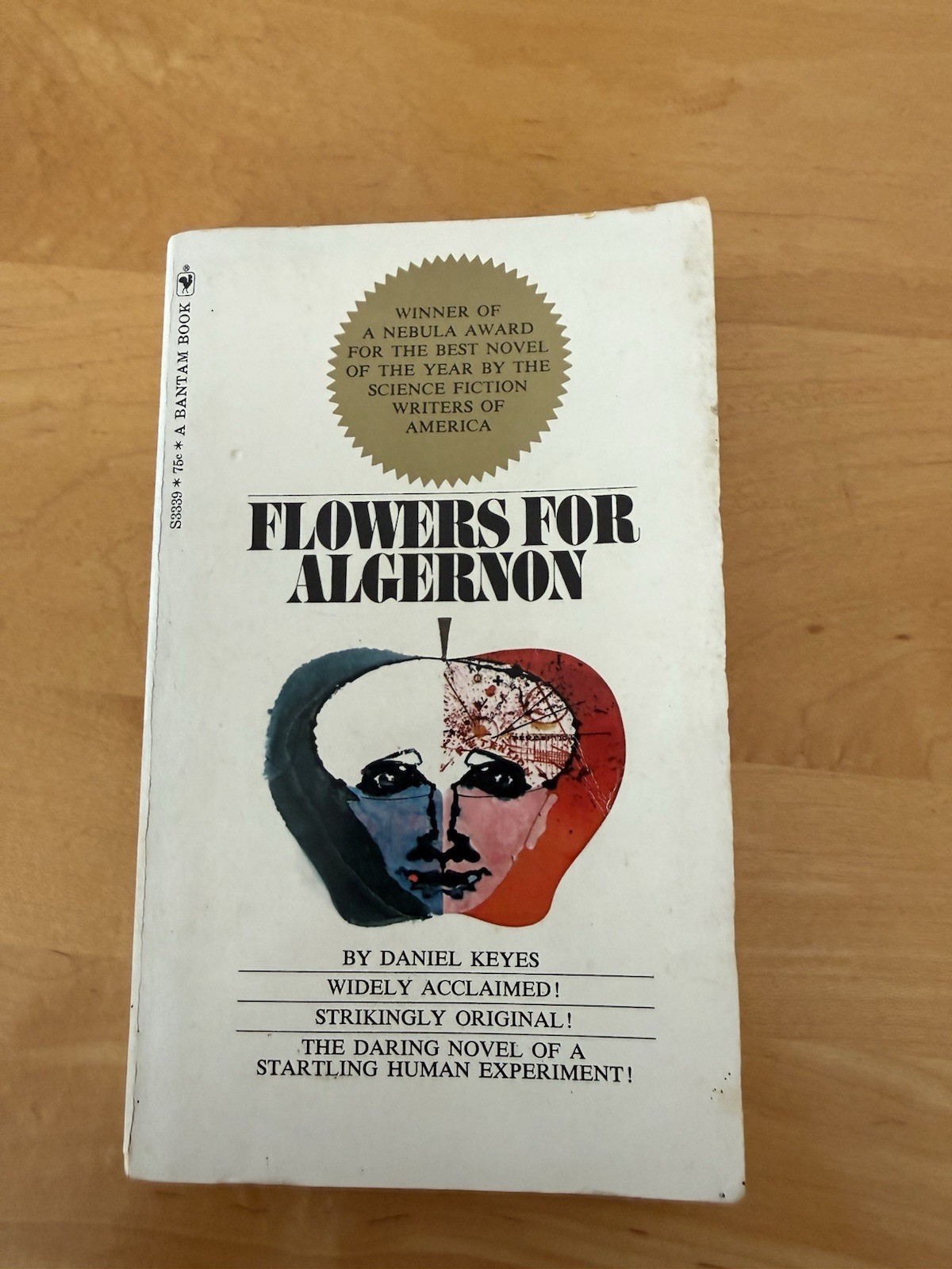 Flowers for Algernon Daniel Keyes 1st Bantam Paperback Edition 1967 S3339 see ad